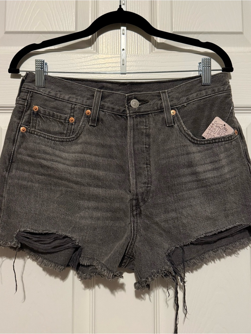 Levi's 501 High-Rise Denim Shorts | NWT | Free People - Size 28